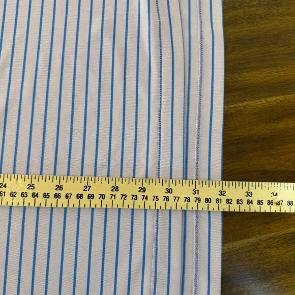 Peter Millar Summer Comfort Performance Golf Polo Purple Blue Stripe XL - Picture 5 of 5